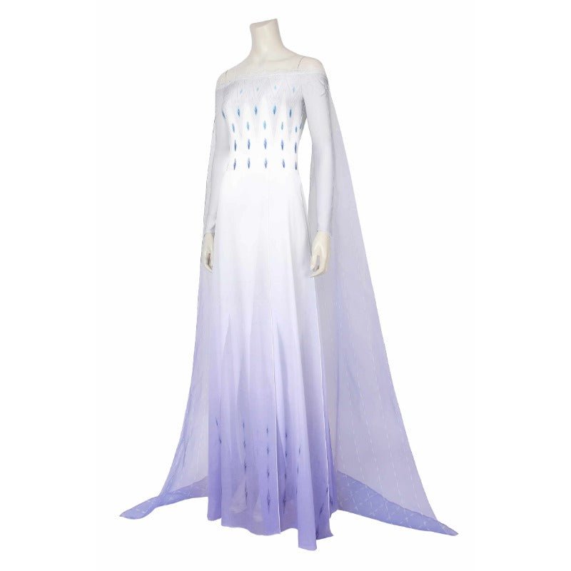 Vestido de Cosplay Princesa Elsa Mangas Compridas para Mulheres - Traje Frozen - Estrela Cosplay