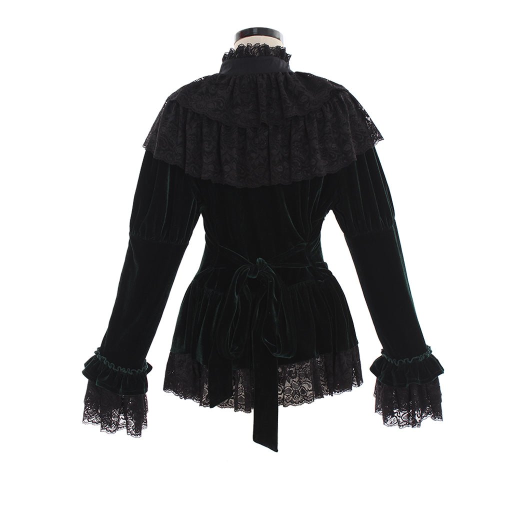 Blusa Lolita Sem Alças de Chiffon com Mangas de Trombeta para Mulheres e Meninas - Estrela Cosplay