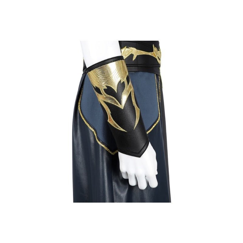 Traje de Cosplay O Impulso Sombrio para Macho Dragonato Branco Feiticeiro BG3 Conjunto Completo com Sapatos - Estrela Cosplay