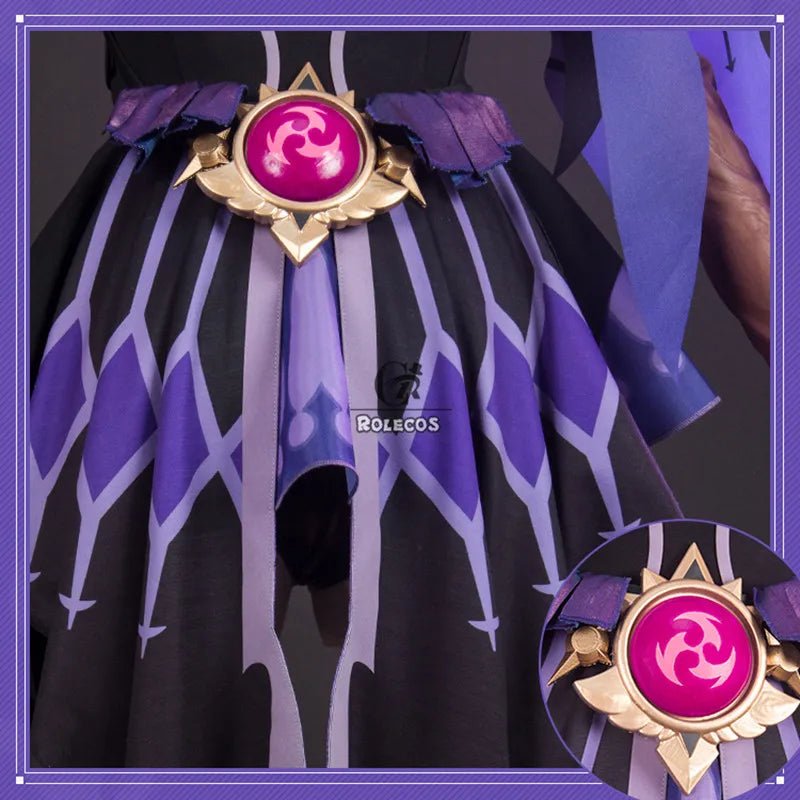 Fantasia de Cosplay Fischl de Genshin Impact para Mulheres - Estrela Cosplay