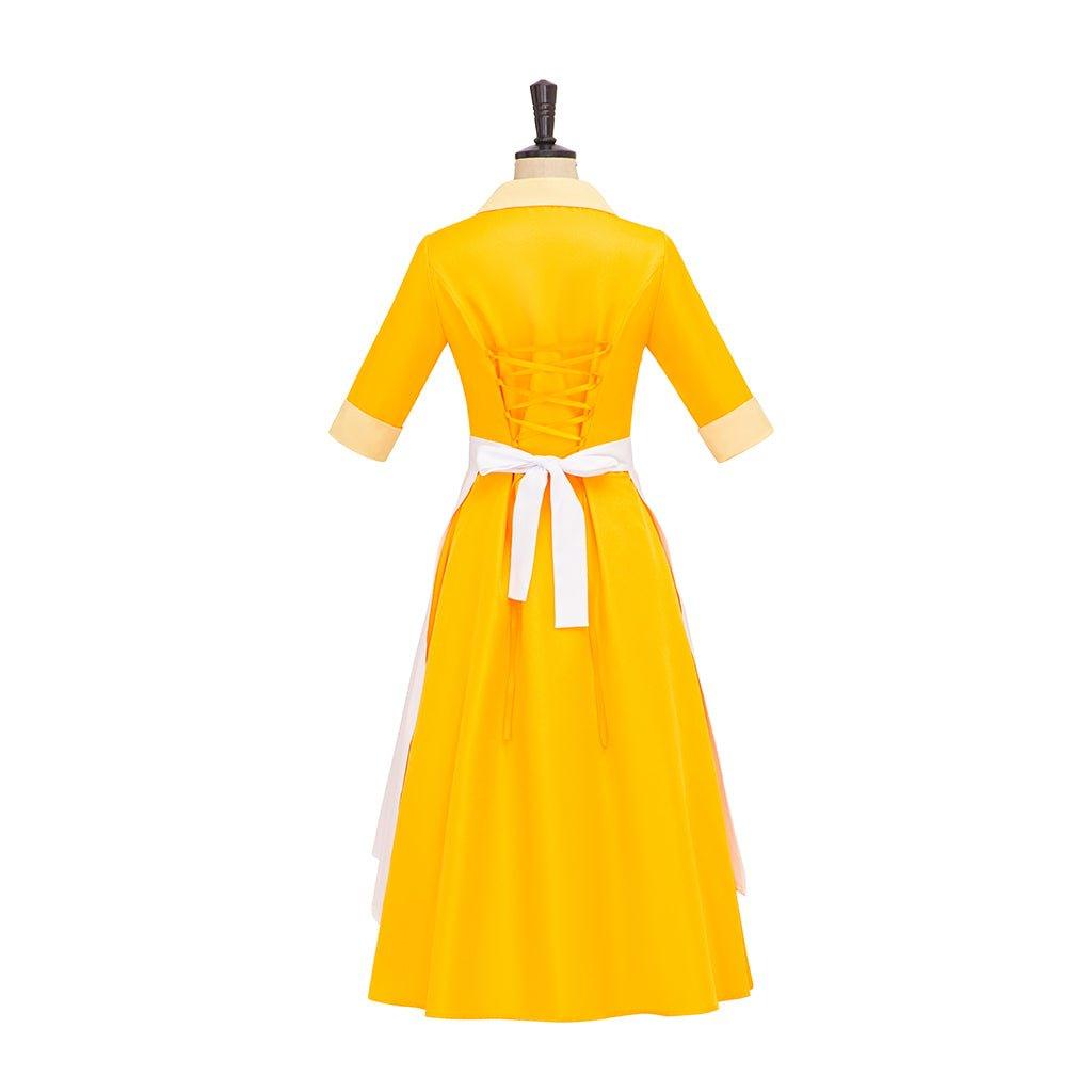 Fantasia de Empregada Doméstica para Mulheres | Vestido de Garçonete Sapo para Halloween | Fantasia Inspirada em Tiana - Estrela Cosplay