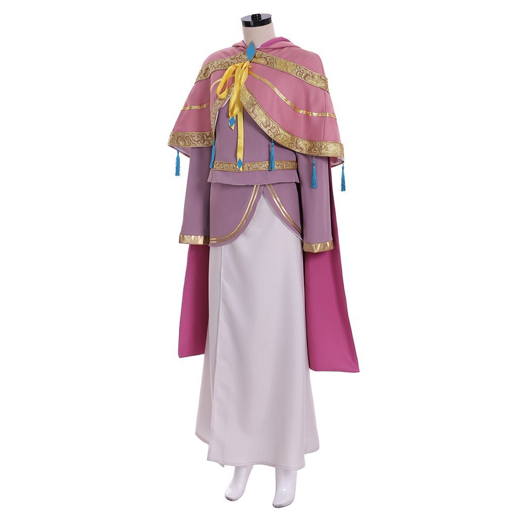 Traje de Cosplay Ava de Kingdom Hearts III - Vestido Feminino com Capuz e Saia Rosa - Estrela Cosplay