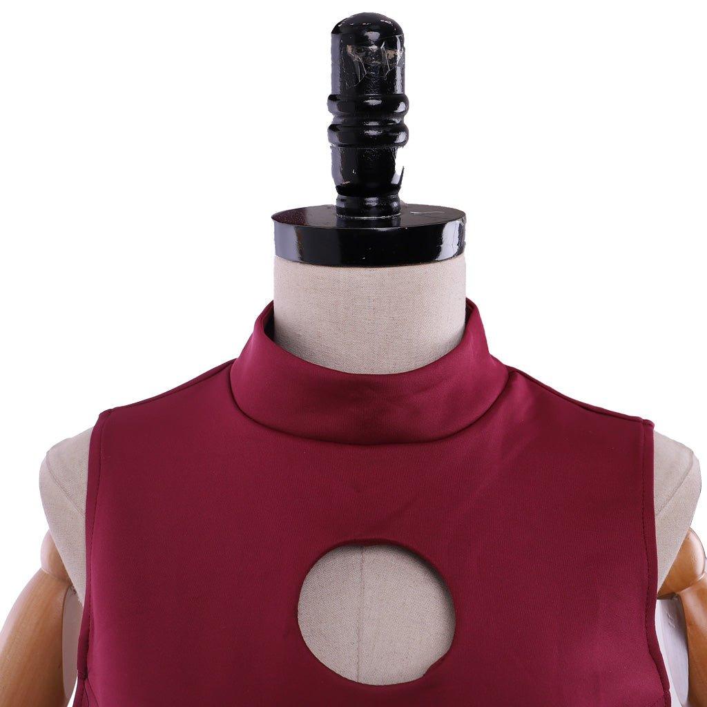 Fantasia Vermelha de Ahsoka Tano | Traje de Batalha e Chapéu para Mulheres Adultas | Roupa de Halloween Star Wars - Estrela Cosplay