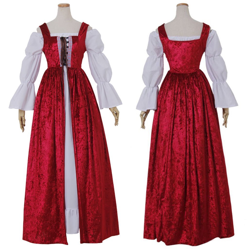 Fantasia Vintage Medieval Halloween Cosplay Vampiro Gótico Marie Antoinette Vestido Noiva Fantasma - Estrela Cosplay