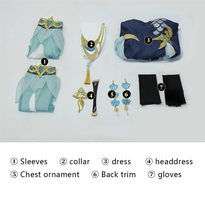 Fantasia Madame Ping de Genshin Impact - Vestido Feminino para Cosplay - Estrela Cosplay