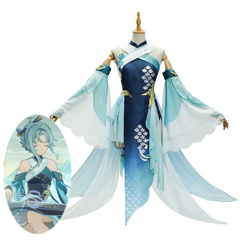Fantasia Madame Ping de Genshin Impact - Vestido Feminino para Cosplay - Estrela Cosplay