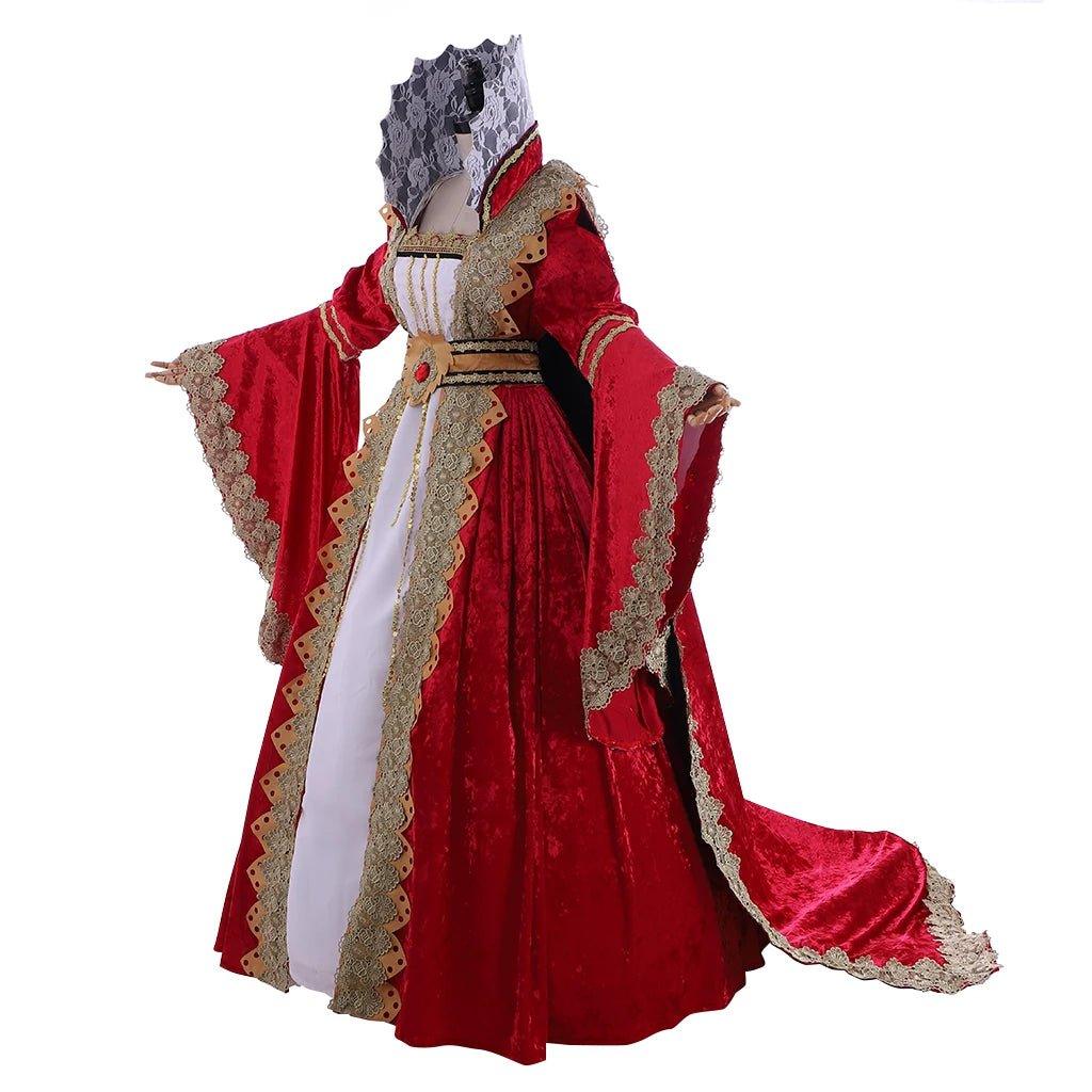 Vestido Medieval Vitoriano Personalizado - Fantasia de Rainha - Estrela Cosplay