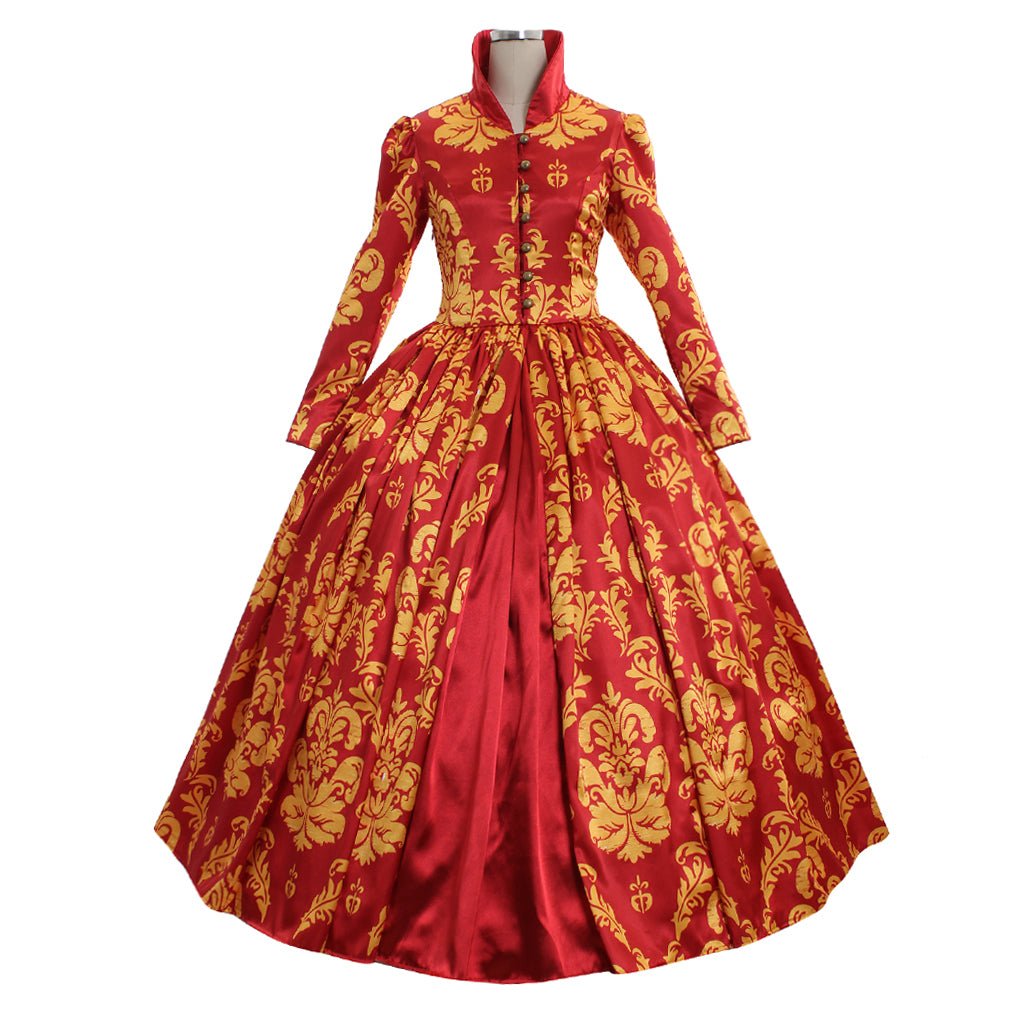 Vestido Vermelho Renascentista Medieval para Casamento | Baile Feminino Feito Sob Medida - Estrela Cosplay