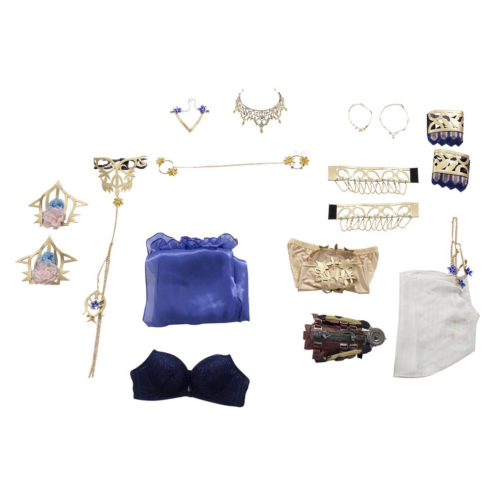 Fantasia de Cosplay de Canaan Azul Exótico de Naraka Bladepoint - Conjunto Completo - Estrela Cosplay