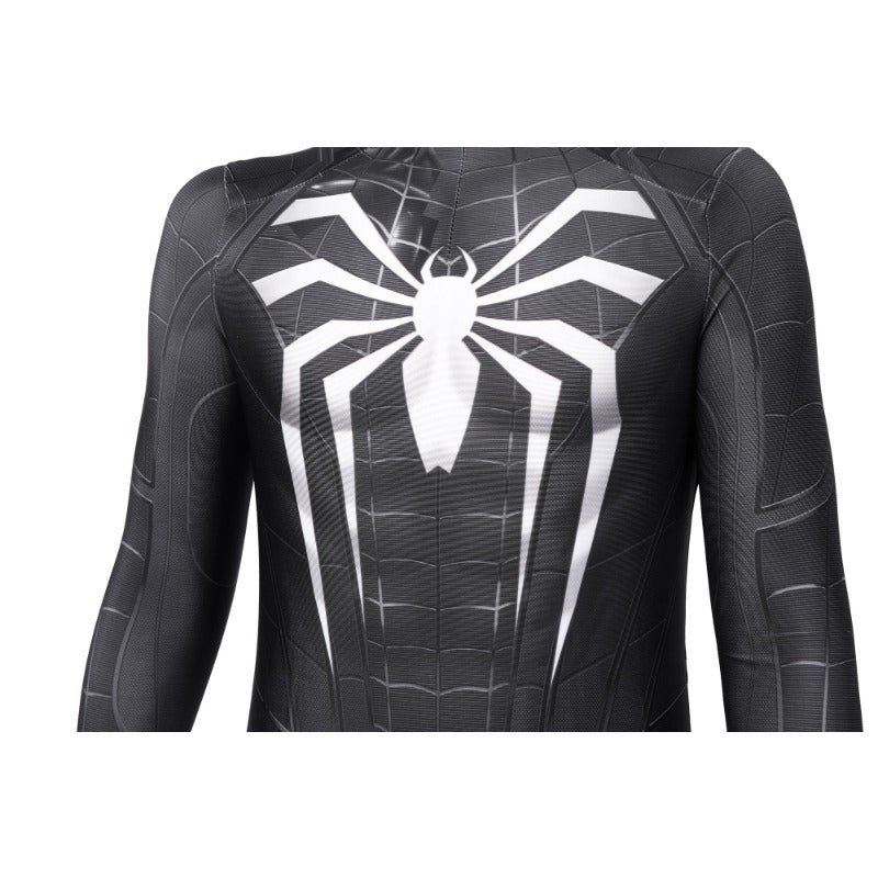Traje de Cosplay de Spider-Man Avançado Preto PS4 para Crianças, Fantasia de Halloween - Estrela Cosplay