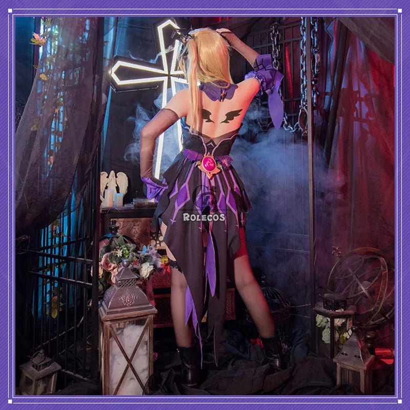 Fantasia de Cosplay Fischl de Genshin Impact para Mulheres - Estrela Cosplay