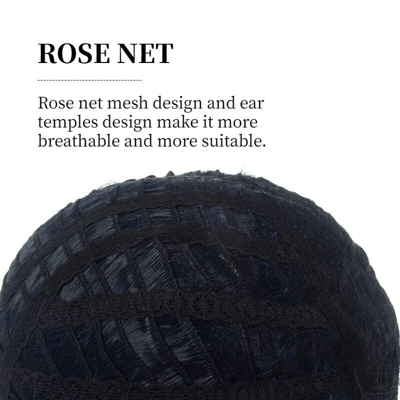 Peruca Cosplay Honkai Star Rail Acheron Vermelha Misturada Cabelo Sintético Resistente ao Calor - Estrela Cosplay