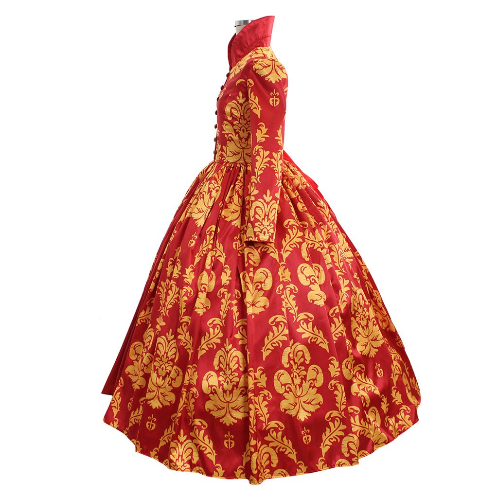 Vestido Vermelho Renascentista Medieval para Casamento | Baile Feminino Feito Sob Medida - Estrela Cosplay