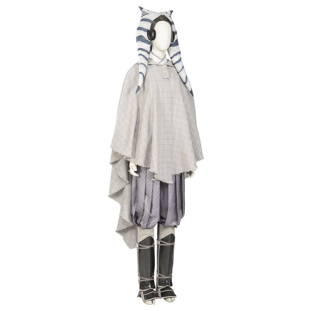 Fantasia de Cosplay Ahsoka Tano Branca de Star Wars: Ahsoka - Estrela Cosplay
