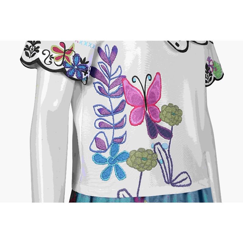 Vestido de Princesa Mirabel Encanto Fantasia Casa Mágica para Mulheres Halloween - Estrela Cosplay