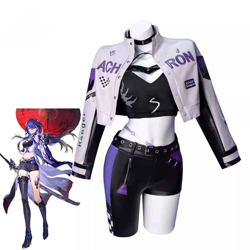 Traje Original de Cosplay Acheron de Honkai Star Rail - Traje de Corrida dos Galaxy Rangers para Mulheres - Estrela Cosplay