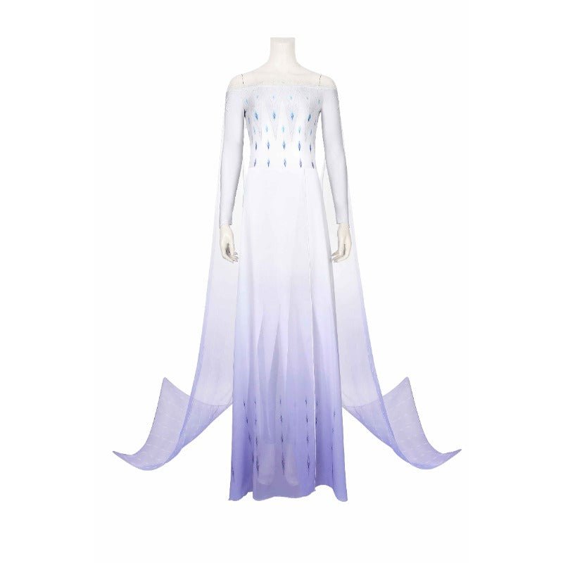 Vestido de Cosplay Princesa Elsa Mangas Compridas para Mulheres - Traje Frozen - Estrela Cosplay