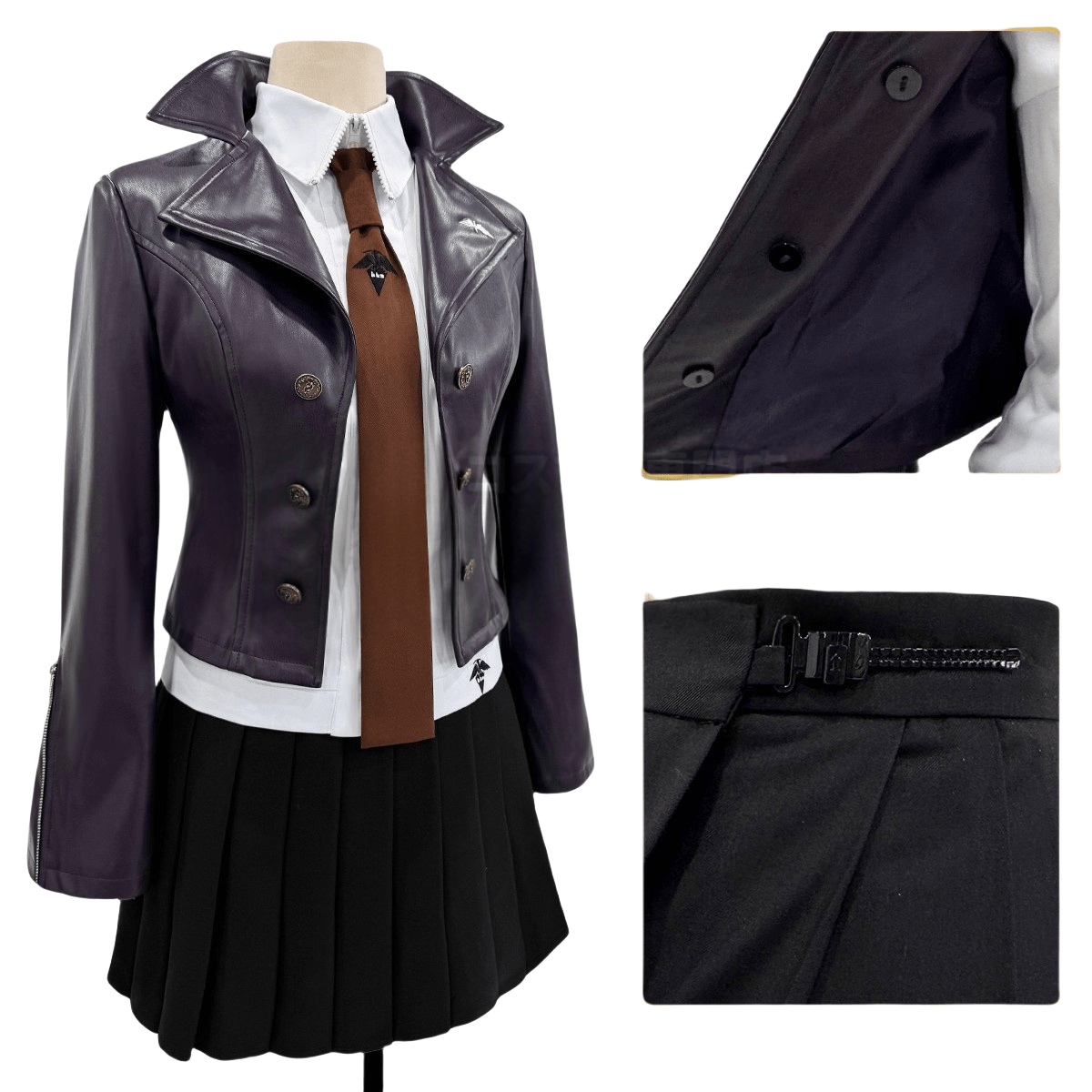 Fantasia de Cosplay Kirigiri Kyouko - Personagem de Danganronpa - Estrela Cosplay