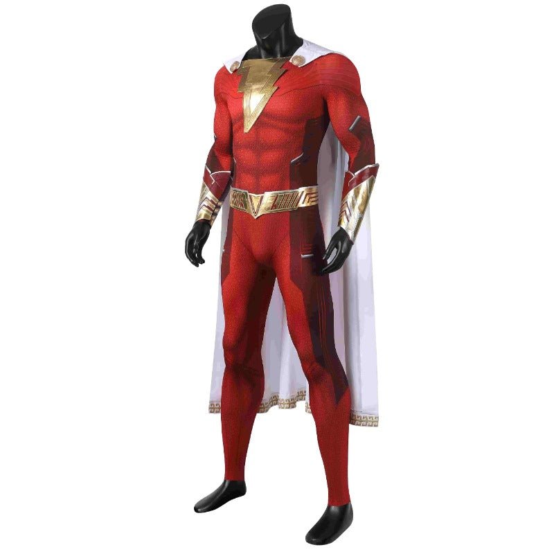 Fantasia Completa de Shazam da DC para Adultos - Halloween e Cosplay - Estrela Cosplay