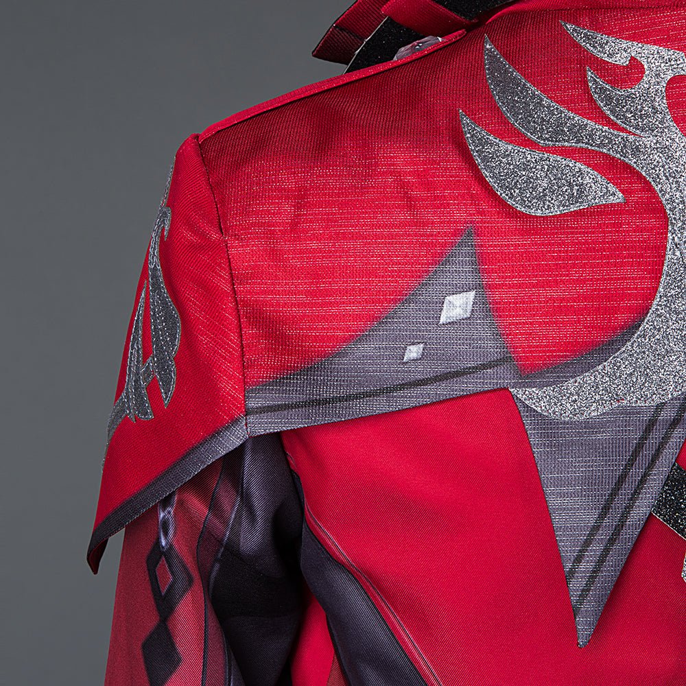 Mergulhe na Noite com o Traje de Cosplay Diluc Crepúsculo Carmesim - Genshin Impact - Estrela Cosplay