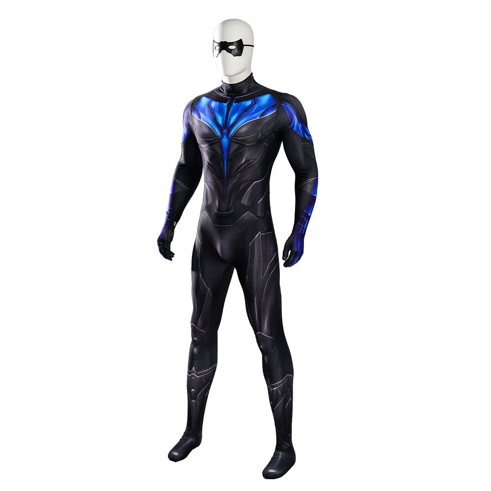 Macaquinho Titan—Nightwing - Traje de Cosplay Premium para Fãs de Teen Titans - Estrela Cosplay