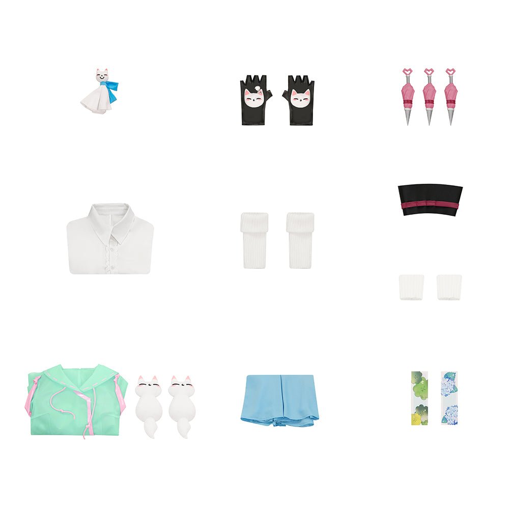 Fantasia Cosplay Overwatch Kiriko Dança da Chuva - Qualidade Premium - Estrela Cosplay