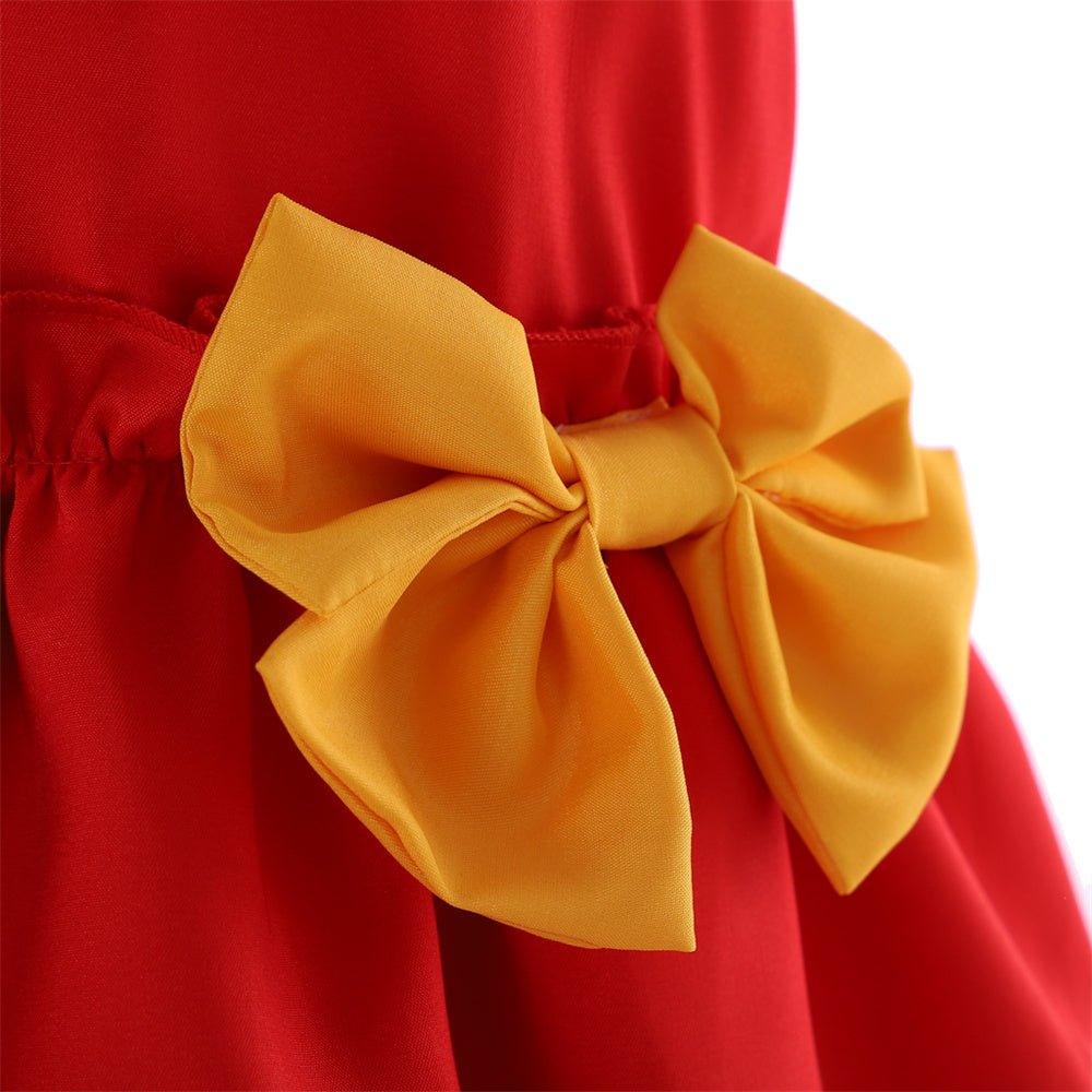 Vestido Rococó Século 18 Vermelho e Amarelo - Um Traje Vibrante Inspirado em Marie Antoinette - Estrela Cosplay