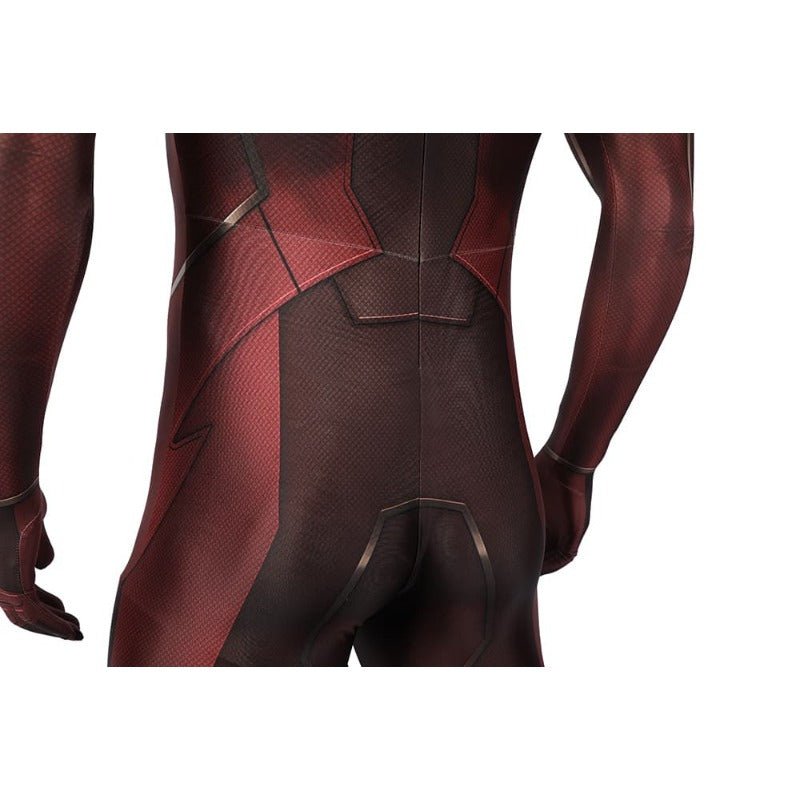 Fantasia de The Flash Barry Allen para Cosplay Halloween - Macacão e Máscara Impressão 3D - Estrela Cosplay