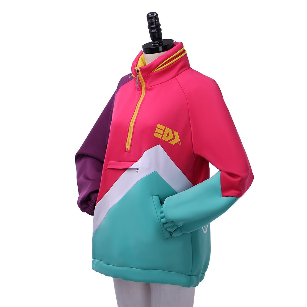Fantasia de Cosplay Splatoon 2 Inkling Squid - Casaco Moletom Casual Unissex para Adultos - Estrela Cosplay