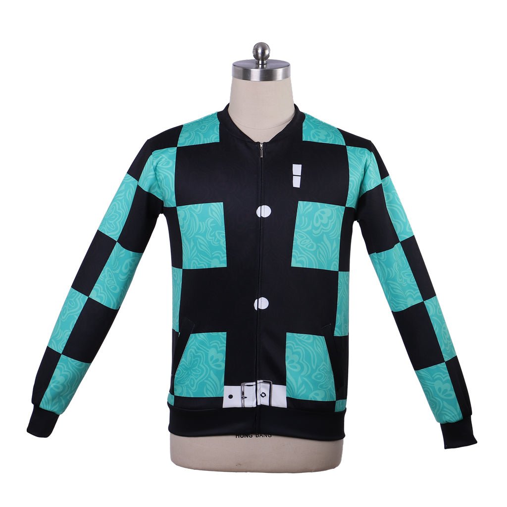 Jaqueta de Cosplay de Kamado Tanjirou de Demon Slayer – Casaco de Anime - Estrela Cosplay