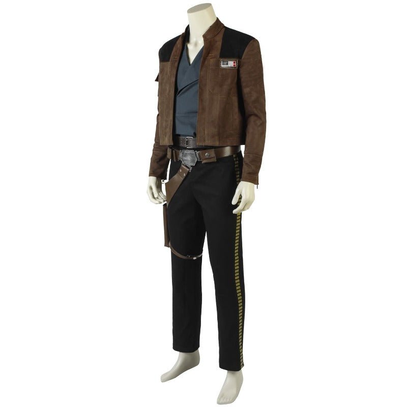 Fantasia de Han Solo - Camisa, Calça, Casaco e Cinto para Halloween e Festas - Estrela Cosplay