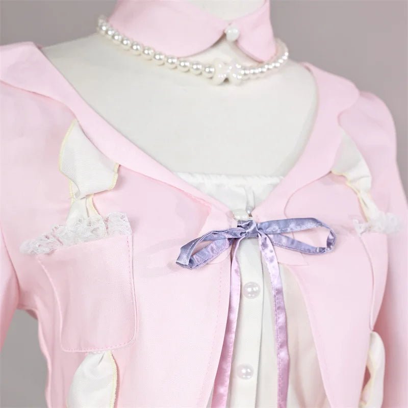 Genshin Impact Sangonomiya Kokomi Nova Pele Traje Cosplay Jogo Genshin Impact Halloween Mulher Casaco Rosa Vestido - Estrela Cosplay