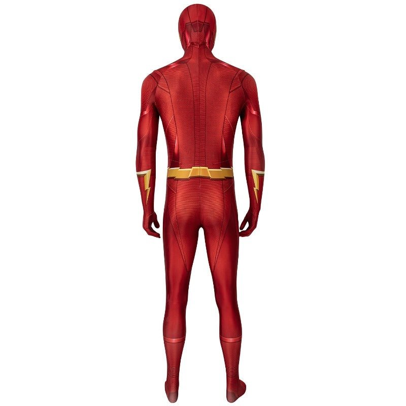 Traje de Cosplay de Barry Allen da Temporada 5 do The Flash - Máscara e Impressão 3D - Conjunto Completo - Estrela Cosplay