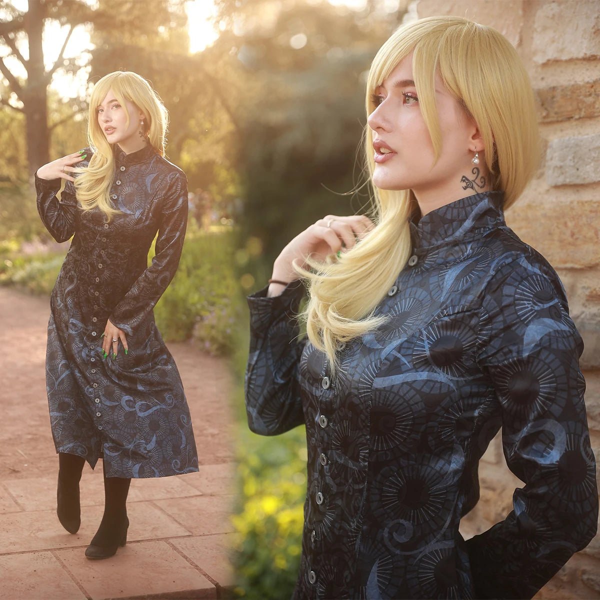 Traje de Cosplay de Tokyo Revengers Emma Sano Vestido Preto - Estilo Anime Modesto - Estrela Cosplay