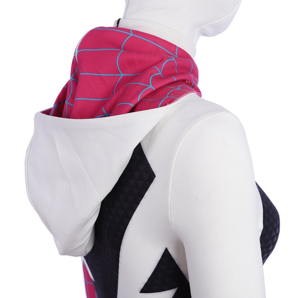 Traje de Cosplay Spider-Gwen / Ghost-Spider de Spider-Man: Into the Spider-Verse - Estrela Cosplay