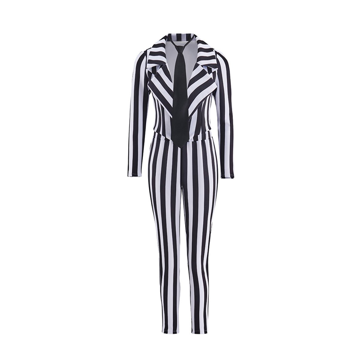 Terno Listrado com Gravata para Mulher - Fantasia de Cosplay Perfeita para Fãs de Anime e Eventos Formais - Estrela Cosplay