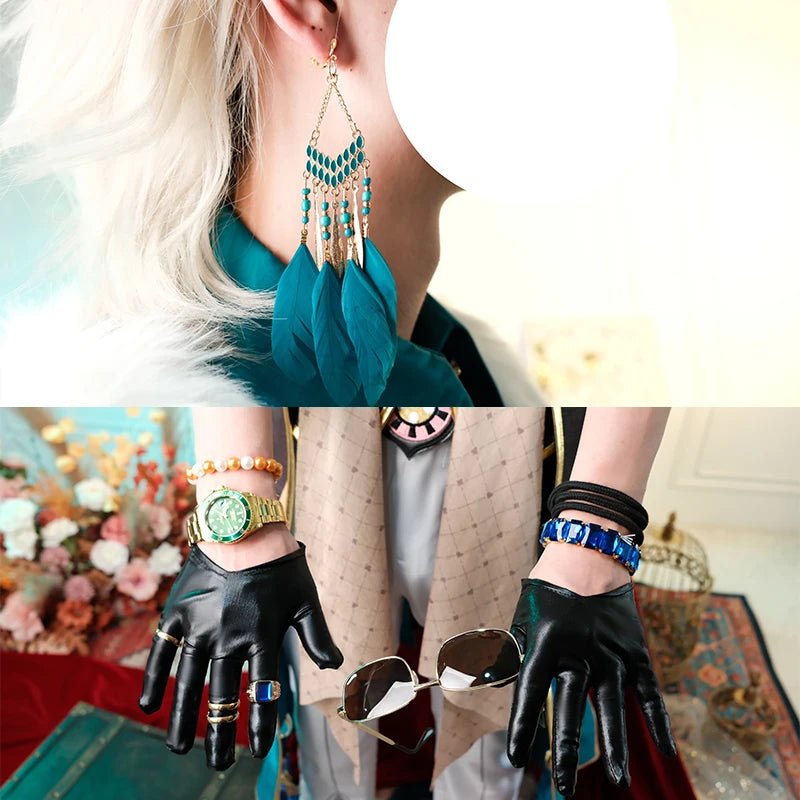 Fantasia de Cosplay Aventurine de Honkai Star Rail - Colegas de Topaz, Corporação da Paz Interastral, Traje para Homens, Festa de Halloween - Estrela Cosplay