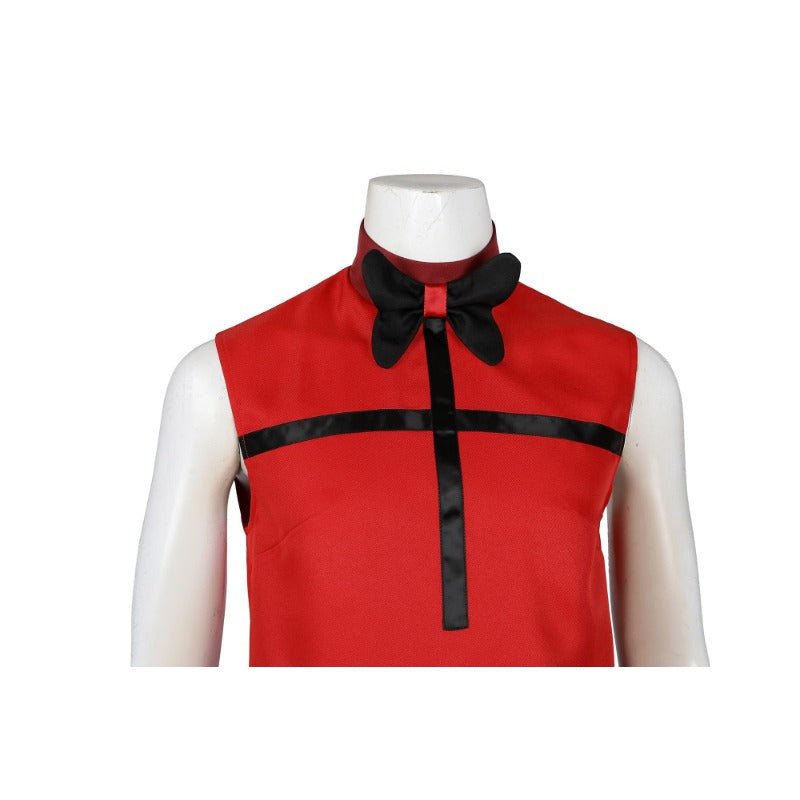 Terno Vermelho com Calça Preta Fantasia de Anime para Festa de Halloween - Estrela Cosplay