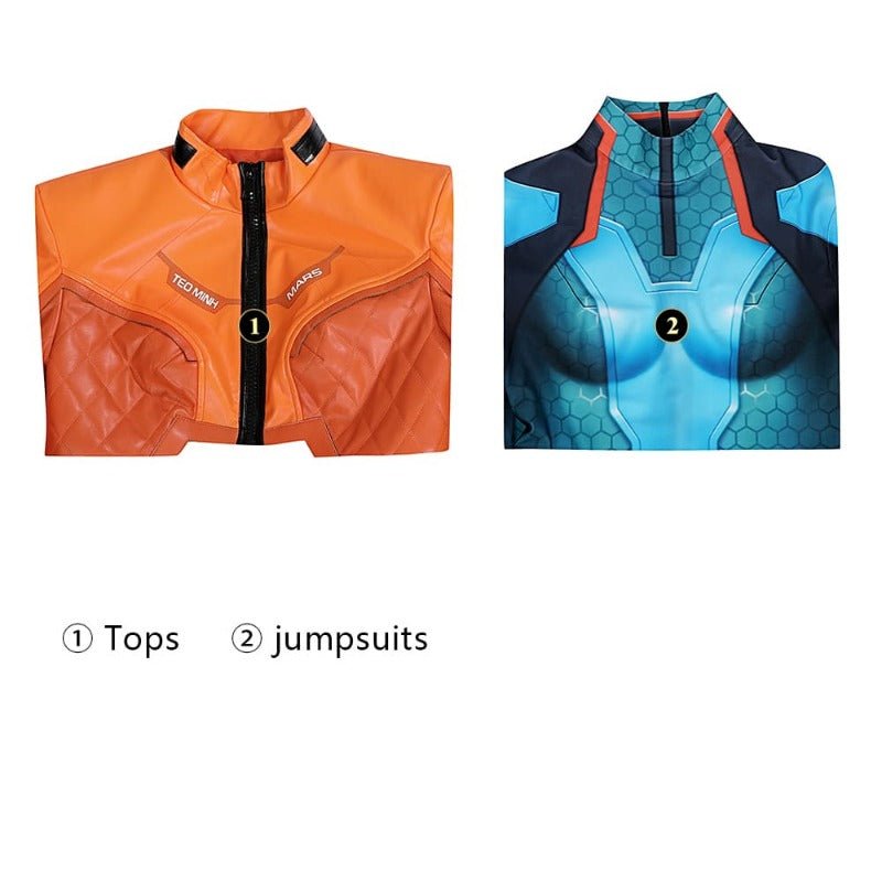 Fantasia de Cosplay Overwatch 2 Juno Mulher Azul para Halloween e Carnaval - Estrela Cosplay