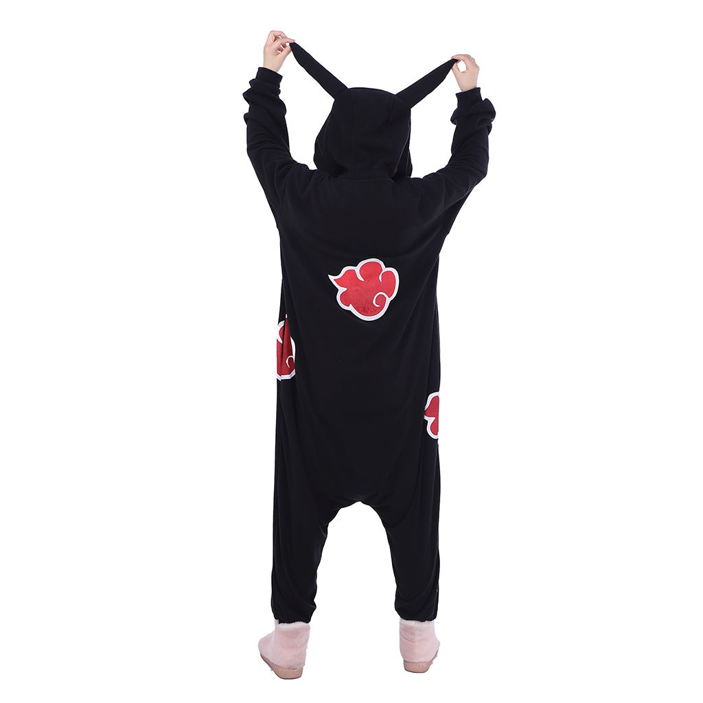 Macaquinho Anime Akatsuki Nuvem Pijama Adulto Unissex Poliéster para Halloween Carnaval Cosplay - Estrela Cosplay
