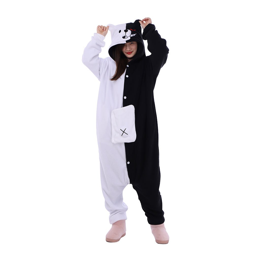 Danganronpa Monokuma Kigurumi Onesie – Conforto Último e Estilo Anime - Estrela Cosplay
