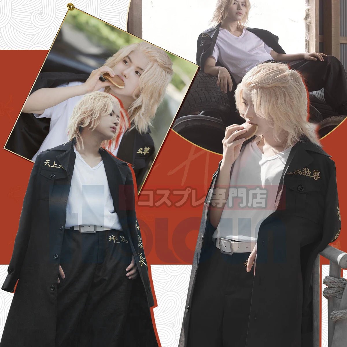 Fantasia Cosplay Manjiro Sano Mikey Gangue Tokyo Manji - Casaco Camiseta Calça Uniforme - Estrela Cosplay