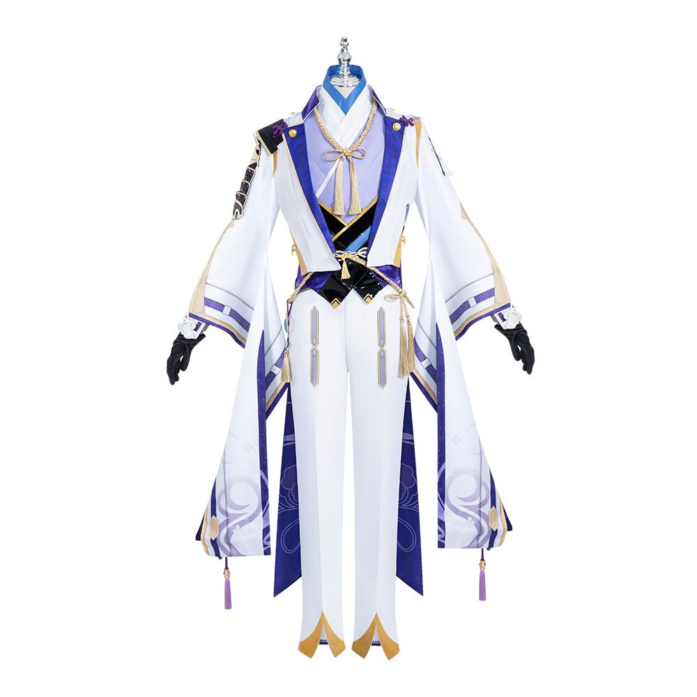 Fantasia de Cosplay Kamisato Ayato de Genshin Impact para Homens, Uniforme de Anime para Halloween - Estrela Cosplay