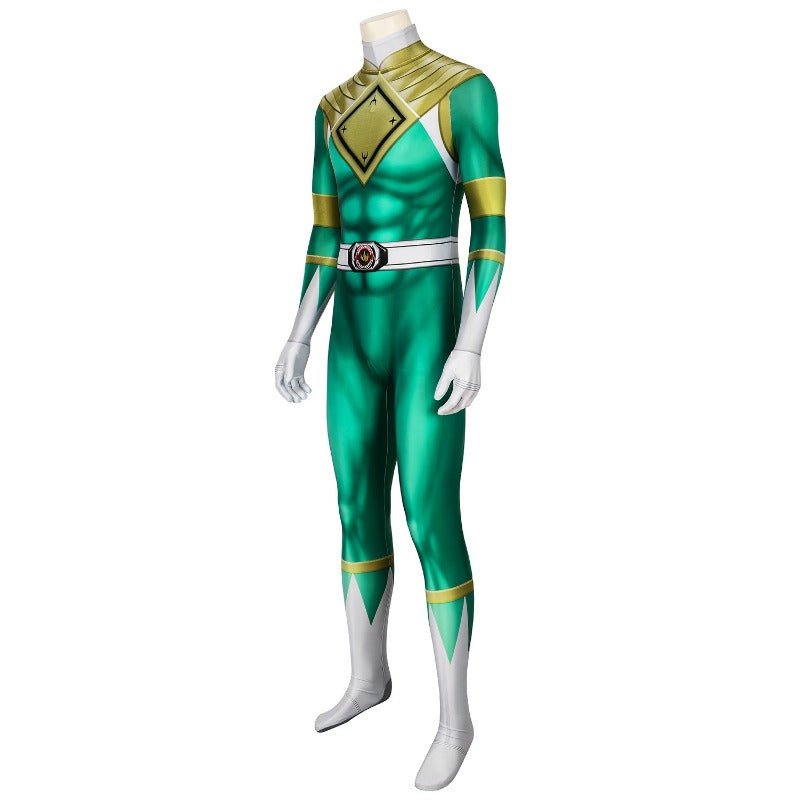 Traje de Cosplay do Green Ranger Power Rangers Verde Impresso de Alta Qualidade - Estrela Cosplay