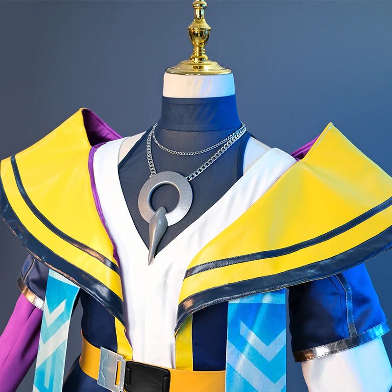 Fantasia de Cosplay Aphelios Heartsteel do LOL para Homens e Mulheres - Traje Completo com Máscara - Estrela Cosplay