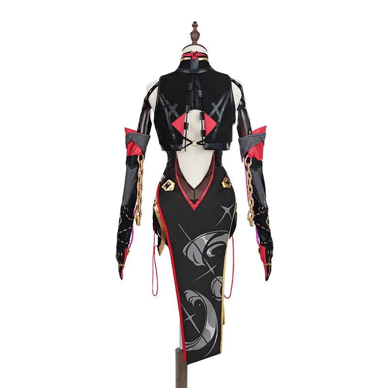 Traje de Cosplay Yinlin Patrulheira Jinzhou do Jogo Wuthering Waves - Uniforme Cheongsam para Mulheres - Estrela Cosplay
