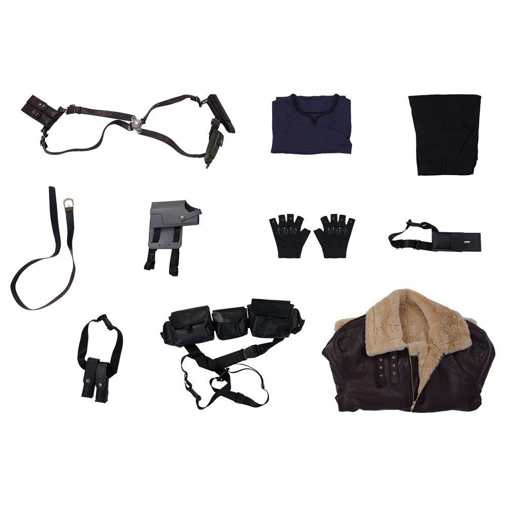 Traje de Cosplay de Leon do Resident Evil 4 - Conjunto Completo para Homens em Halloween e Eventos de Jogos - Estrela Cosplay