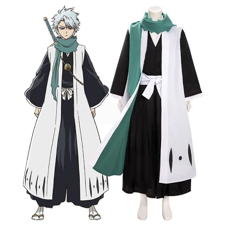 Traje de Cosplay Toshiro Hitsugaya - Kimono do 10º Capitão de Bleach para Halloween - Estrela Cosplay
