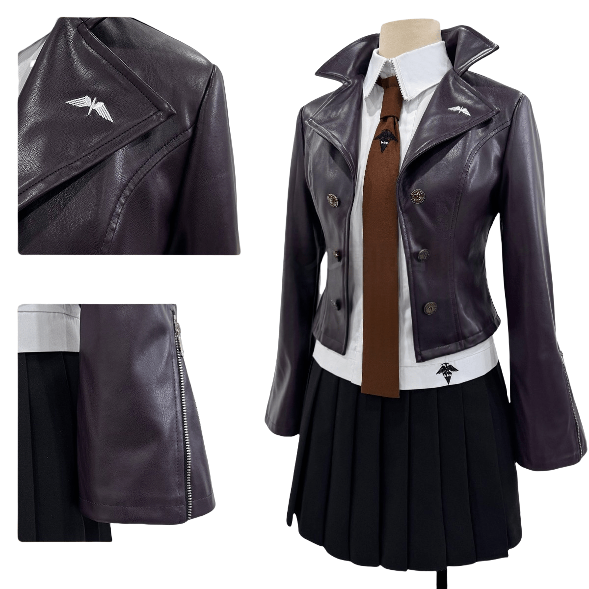 Fantasia de Cosplay Kirigiri Kyouko - Personagem de Danganronpa - Estrela Cosplay