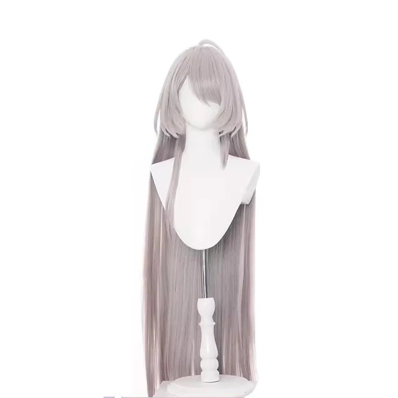 Peruca Cosplay Honkai Star Rail Acheron Vermelha Misturada Cabelo Sintético Resistente ao Calor - Estrela Cosplay